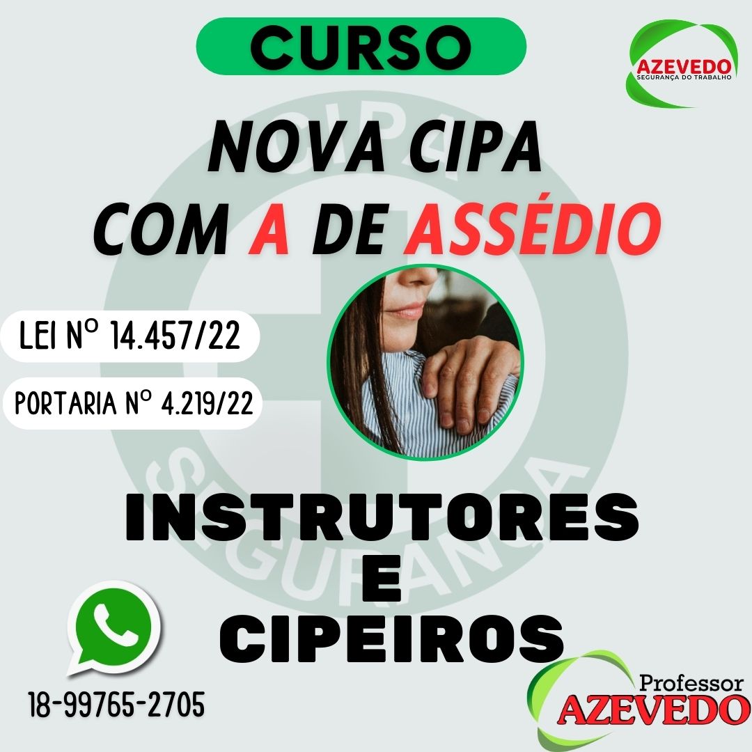 Curso Como implantar regras sobre assédio sexual/violência na CIPA